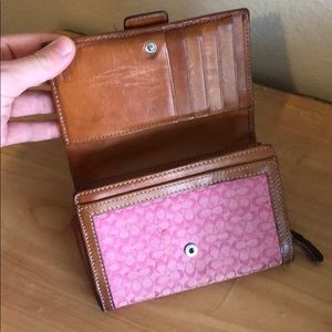 Pink coach wallet
